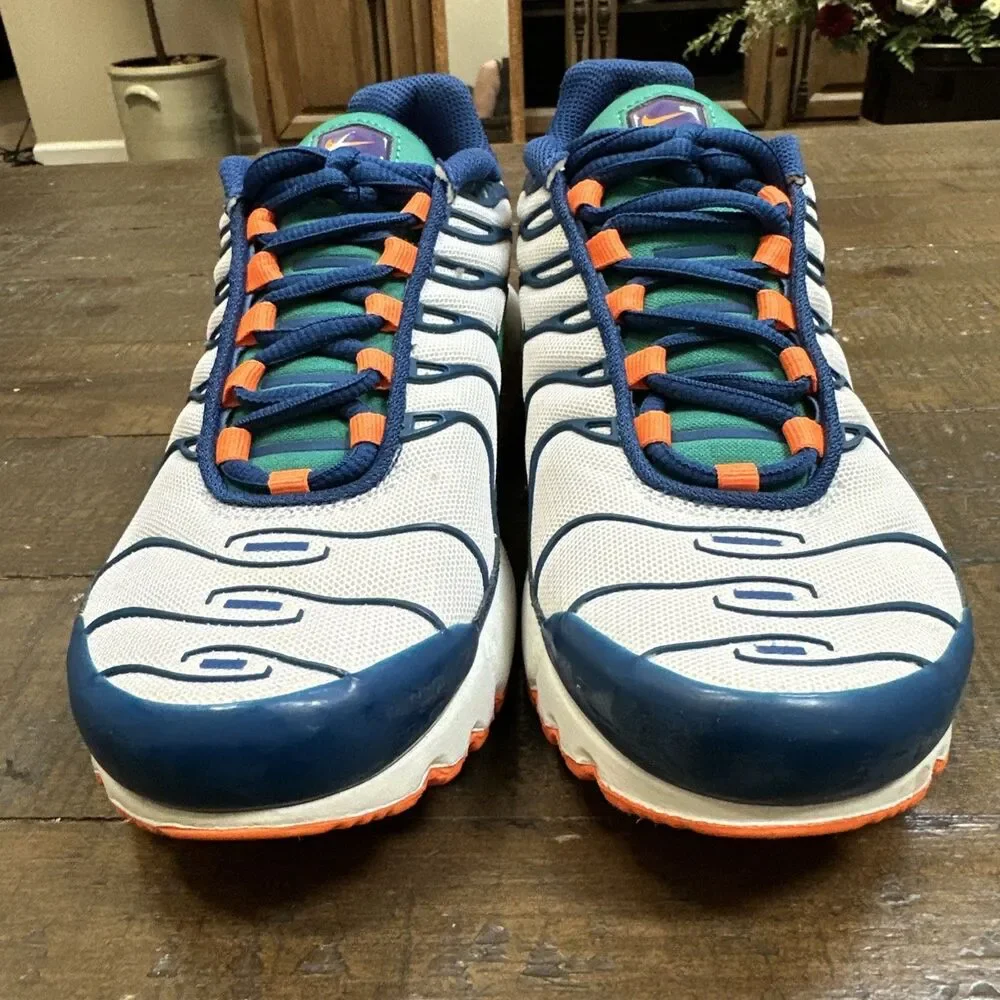 Nike Air Max Plus TN Tuned Air Youth 5.5Y Blue White Orange Sneakers
